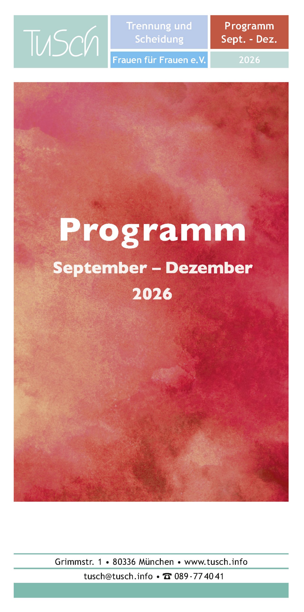 TUSCH Programm September -Dezember